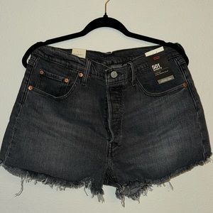 Black Levi 501 Shorts size 33